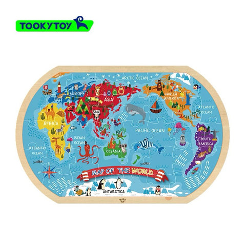 Tooky Toy World Continent Puzzle Map by EducratePh