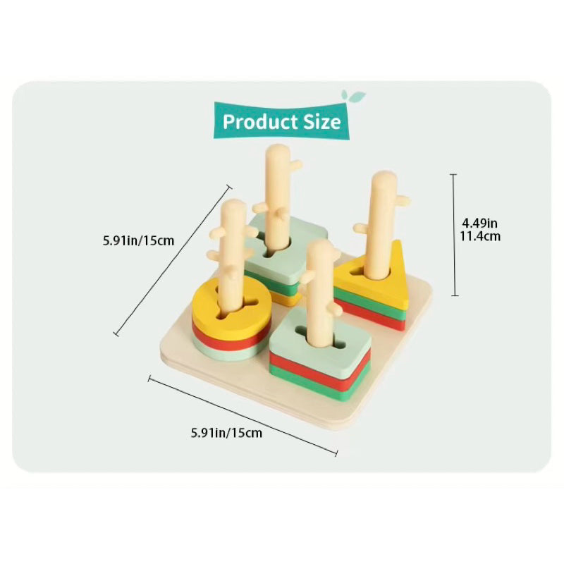 Hi Pando Geometric Block Sorter (Four Column) HP009 18Months++ – Wear ...
