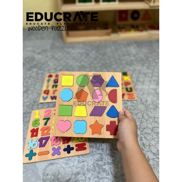Colorful Wooden Shape Puzzle