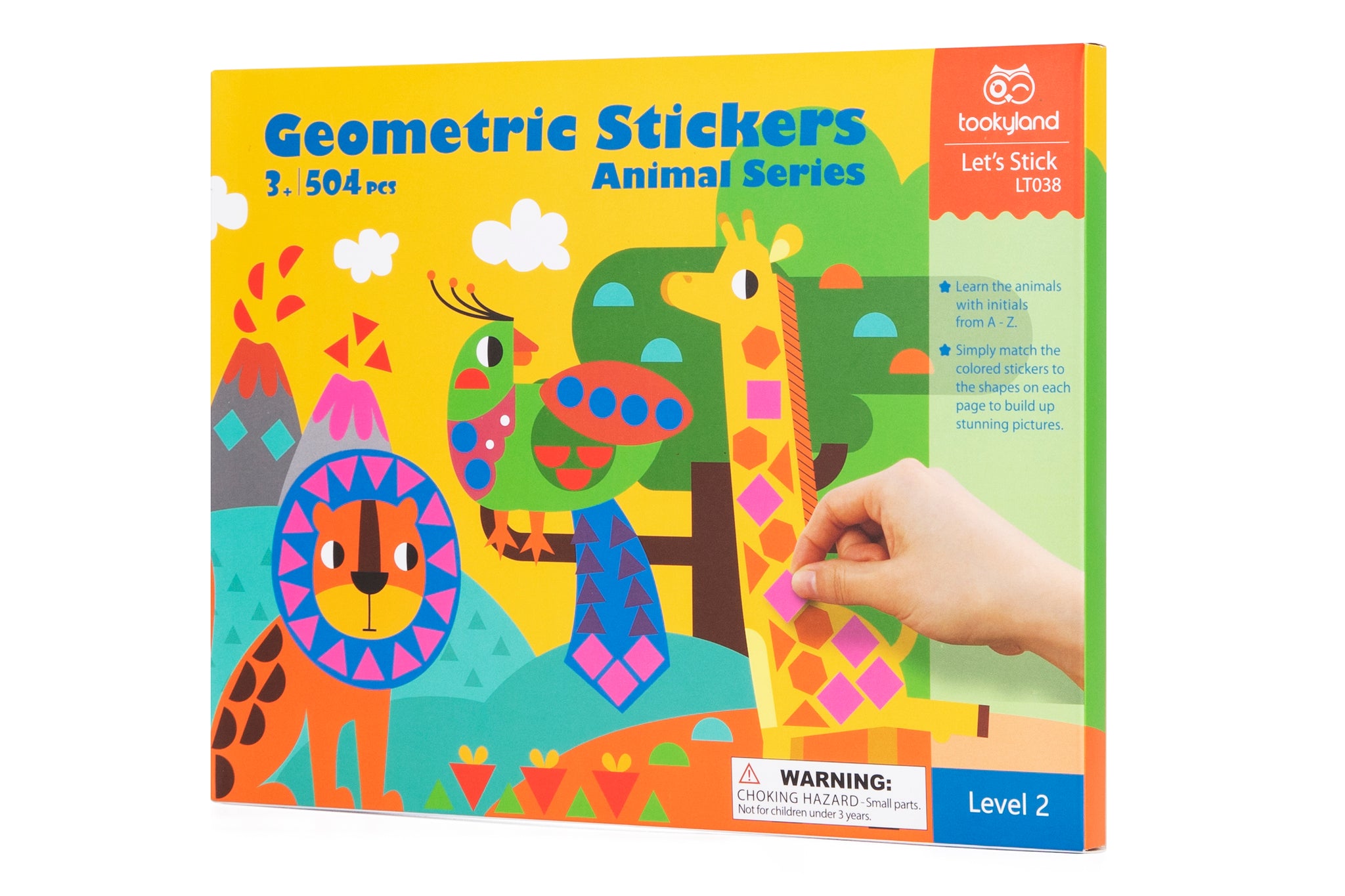 Tookyland Geometric Sticker - Alphabet, Shape and Color recogition LT038