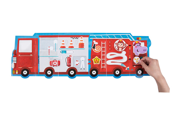 Tookyland Reusable Sticker Activity Pad - Ice cream shop / fireman