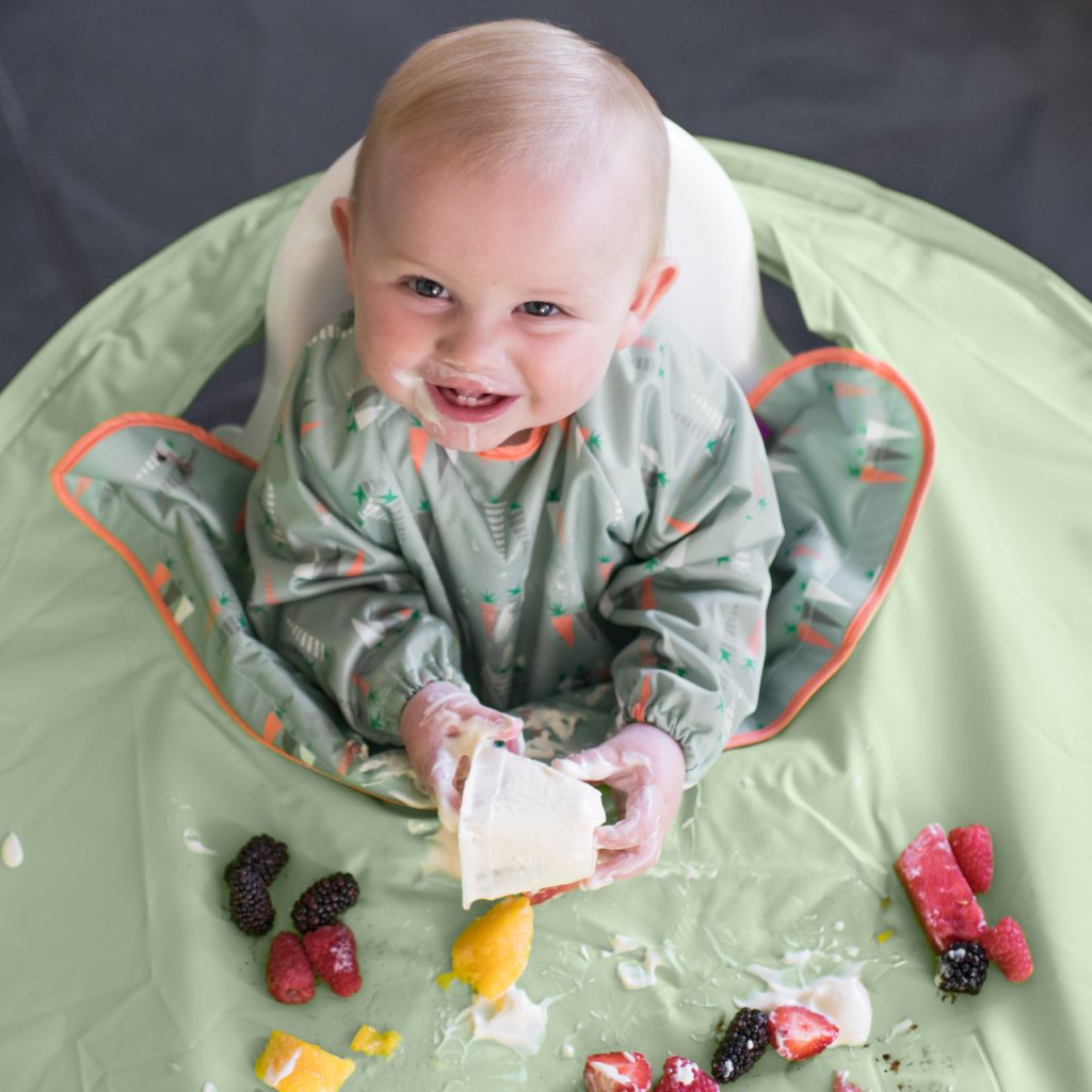 Tidy Tot All-in-One Bib And Tray Kit, Sage Green