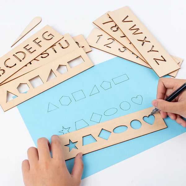 Wooden Stencil for Pre writing / creative arts