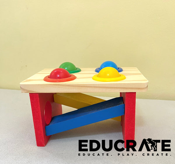 hammering ball / pounding bench toy for kids toddler educational wooden developmental toy