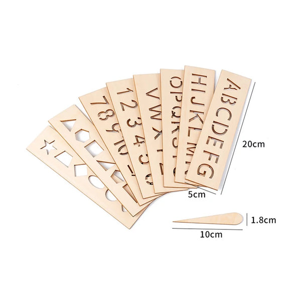 Wooden Stencil for Pre writing / creative arts