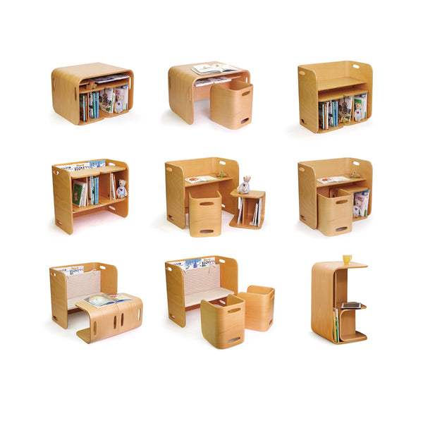 Multi Purpose Table and Chair Set  / 9 in 1 multi function cube chair