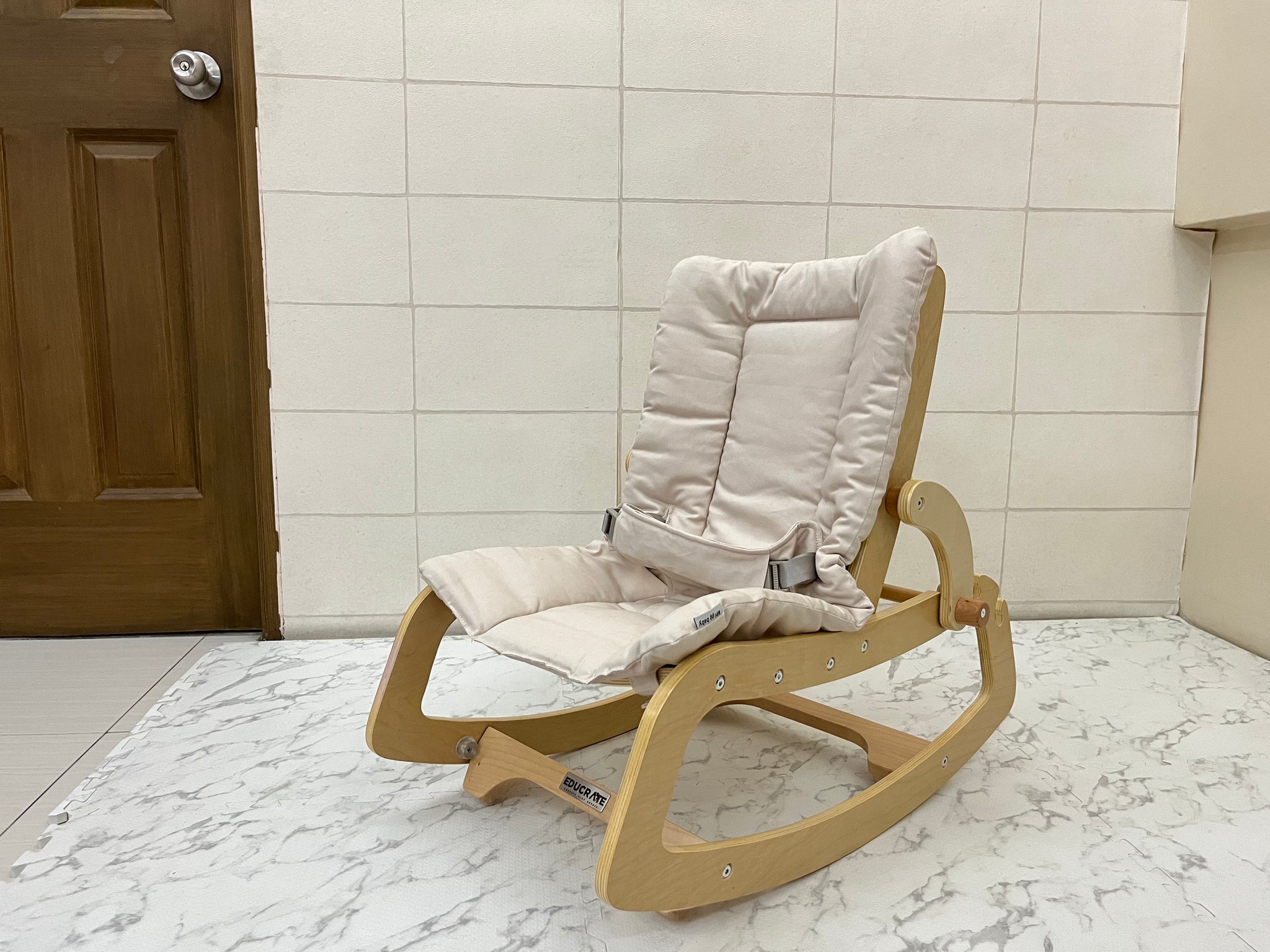Elijah Adjustable wooden Bouncer Rocker Wear Love Babies