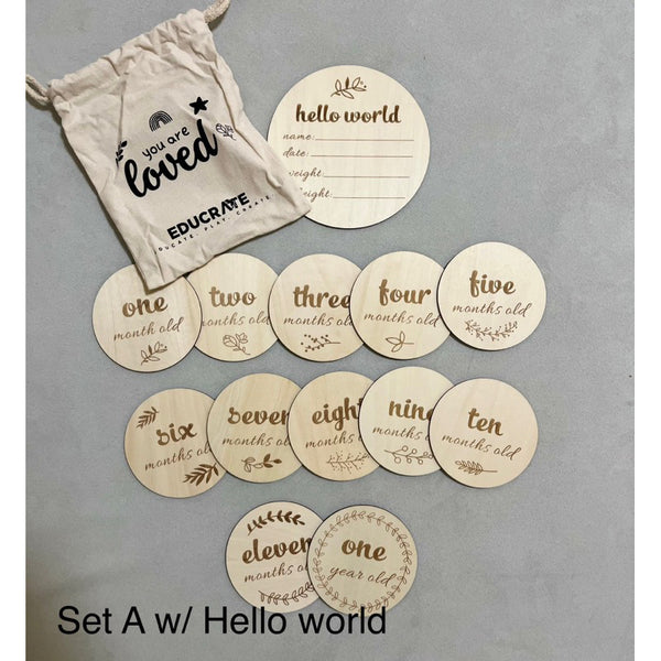 Newborn Milestone Card / Disc