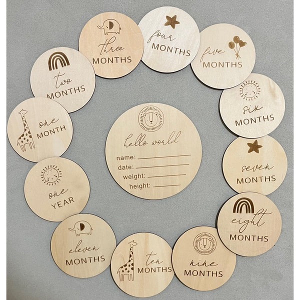 Newborn Milestone Card / Disc
