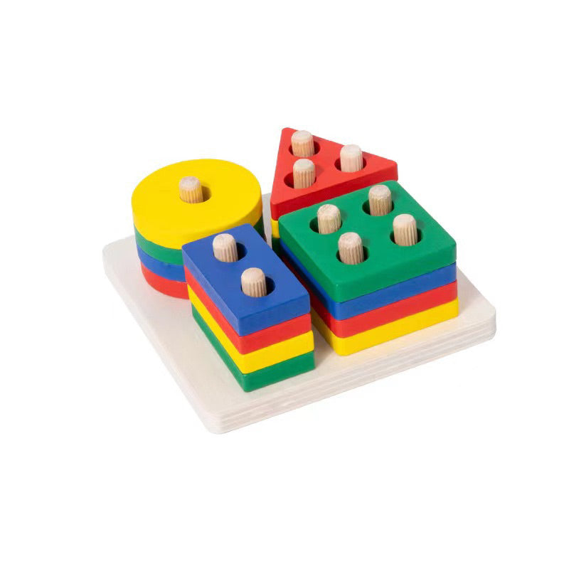 Four Column Geometric Shape Sorter