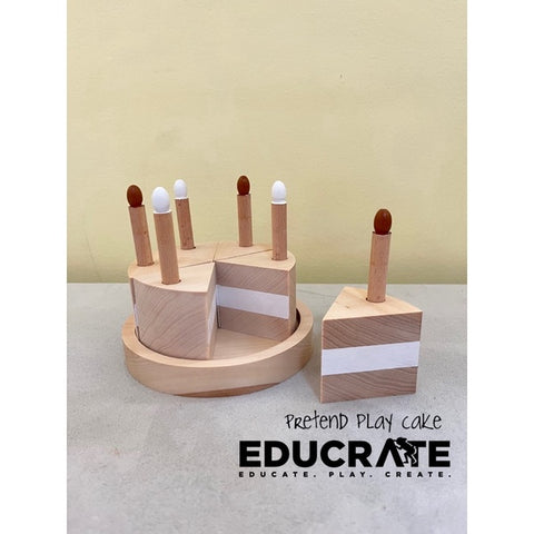 Wooden Pretend Play Cake Set